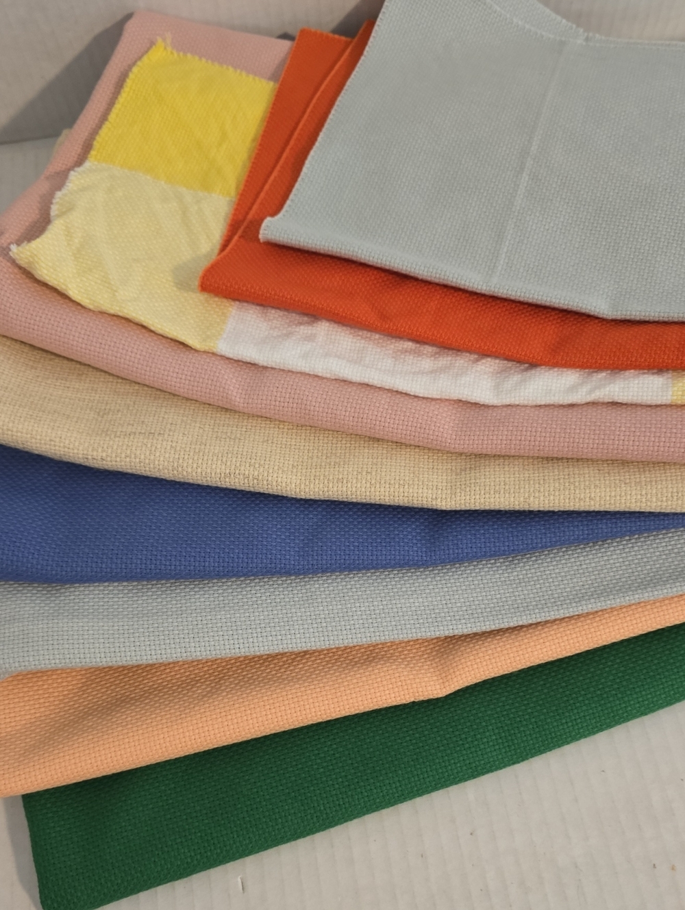 Lot of Vintage Colored Cross Stitch Material